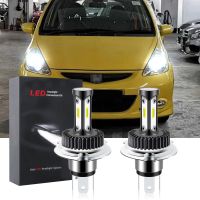 New หลอดไฟหน้ารถยนต์ LED T12 6000K สีขาว แบบเปลี่ยน สําหรับ Hond Fit Jazz Hatchback 2003 2004 2005 2006 2007 (1 คู่)