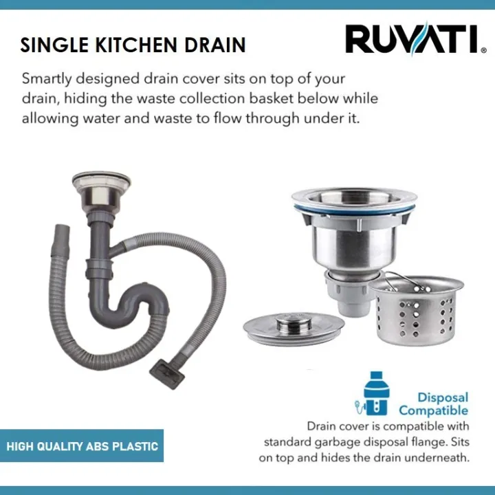 Sink Drain Waste Strainer Sealing Lid and p traps 5 years warrantee