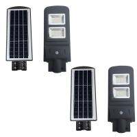 ไฟถนนโซล่าเซลล์ LED Street Light Solar Sensor รุ่น 40W แสงสีขาว [ชุด 1 แถม 1]