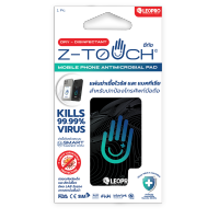 Z-TOUCH x LEOPRO แผ่นซีทัชติดตั้งหลังมือถือสีดำ #100005 MOBILE ANTIMICROBIAL PAD - BLACK COLOR