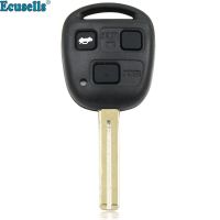 【✔】 Auto City (JAS) 3ปุ่ม Remote Key สำหรับ Lexus ES300 GS300 GS400 GS430 GX470 IS300 LS400 LX470 RX300 SC430สั้น TOY48พร้อมแผ่นยาง