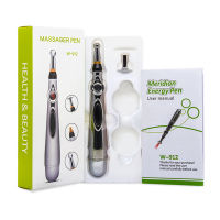 Electric Acupuncture Point Massage Pen Laser Pain Relief Micro Current Electronic Meridian Energy Pen Body Head Massager Stick