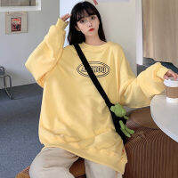 Autumn And Winter Oversized Hoodies New Letter Printed Tape Doll Oblique