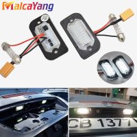 1Pair No Error LED White License Number Plate Lights Durable To Use For Mercedes Benz W203 2D Premium Quality Car Accessories