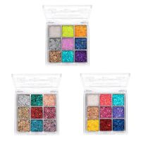 ❄▨▦ Glitter Eyeshadow Palette Performance Stage Makeup Eye Shadow Tray Long Lasting And Durable Eye Shadows Cosmetics Gift Kit