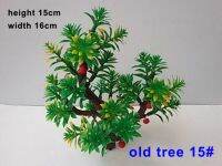 [COD] 14 plastic Trees with red fruit model making Scenery Landscape Scale 21cm