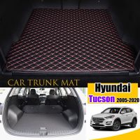 เสื่อท้ายรถหนังสำหรับ Hyundai Tucson 2005-2020พรมสำหรับรถยนต์โคลนด้านหลังพรมเช็ดเท้าท้ายรถ