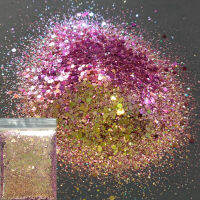 20g Mixd หกเหลี่ยมเล็บ Glitter เลื่อมที่มีสีสัน Diamond Rainbow Linear Glitter Holographic Chameleon Body/eye/Face Glitter-zhi qing trade