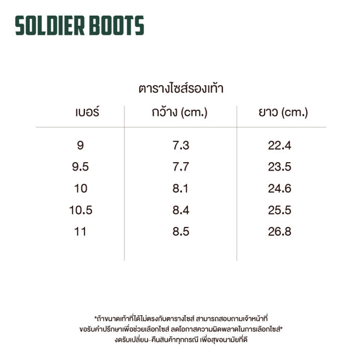 soldier-boots-รองเท้าบู๊ทลายทหาร