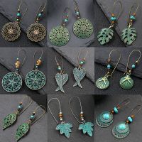 【hot】♚❣☋  Bohemia Big Ear Drop Earrings Ethnic Hollow Round Boho Earings Antique Jewelry