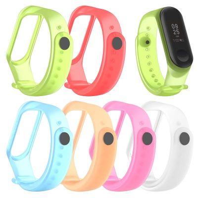 【CC】 Band 6 5 4 Transparent Silicone Wrist Straps for Xiomi Miband 3 Xiami band Sport