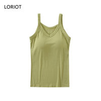 LORIOT เสื้อกล้ามบราเสื้อกล้ามสำหรับเสื้อสตรี,เสื้อกล้ามคอวีเซ็กซี่ลำลอง SA1408เกาหลี