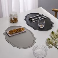 【CC】☈❀℗  Leather Placemat Table European Insulation Proof