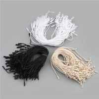 200pcs 18cm Clothes Tag Clothing Wax Cord Rope Single-Hand Garment Label Rope Hanging Beads Square Tags Labels Polyester Cord Labels