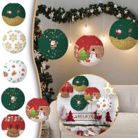 Snowflake Party Supplies Santa Claus Decoration Christmas Ornament Hanging Santa Claus Lanterns Christmas Party Decorations