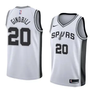 NBA Adidas San Antonio Spurs Manu Ginobili #20 Black Basketball Jersey