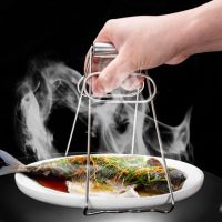 1 Pcs Multifunctional vegetable steamer  kitchen tool  stainless steel anti scalding pan  tray holder  kitchen