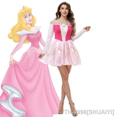 SHUAIYI Mulheres adultas doce aurora vestido de Princesa fada เซ็กซี่ curto fantasia ฮาโลวีน carnaval คอสเพลย์ traje festa