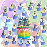 Rainbow Friends cake toppers 25pcs birthday party decoration