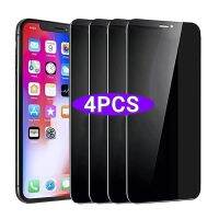 1-4Pcs for 12 13 Pro XS Max Anti-spy Tempered Glass for 11 11pro 12 13 Mini X XR 7 8 Plus Privacy Screen Protector