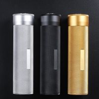 Cigar Moisturizing Tube Cigar Humidor Box Tube Case Cigar Humidor Metal Cigar Tube Portable Jar Cigar Humidifier Hygrometer Tube Household Security Sy