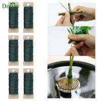 สายพาย Dolity 22เกจ115ฟุตรวมทั้งหมด-6แพ็คลวดดอกไม้สีเขียว