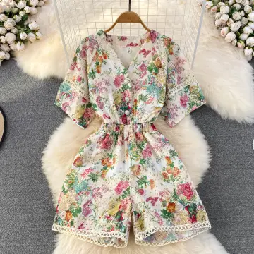 Floral Embroidery Jumpsuit - Best Price in Singapore - Dec 2023