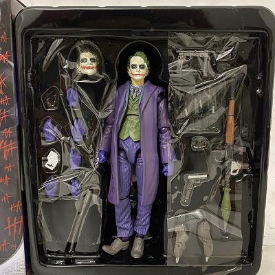 ZZOOI MAFEX 051 Joker Action Figure Articulated Collectible Doll Model Toy 15cm Bookshelf Ornament Gift For Kids