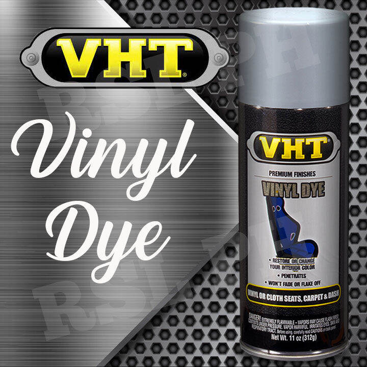 Vht Vinyl Dye Spray Paint Avail In Red Black Satin Buckskin Tan Satin Charcoal Gray