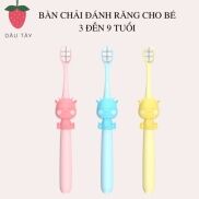 Bàn chải đánh răng lông tơ cho bé từ 3 đến 9 tuổi kết hợp bàn chải lưỡi
