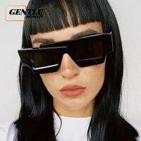 (GENTLE Moscow T) Western Irregular Square Sunglasses New Personality Color Contrast Hip Hop Sunglasses