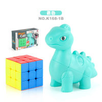 [In stock] การศึกษาสำหรับเด็กปริศนาไดโนเสาร์ Rubiks Cube 2 รวมกัน 1 ชุดเซท ของเล่นลูกบาศก์รูบิคสัตว์การ์ตูนหมุนได้อย่างราบรื่น