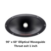 1PC DJ Speaker Tweeter Horn 1" Throat Oval Waveguide 90° x 60° For IMPACT-X15 Professional Audio HiFi Home Theater Car Piezo