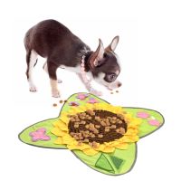 Y5LE สัตว์เลี้ยงสุนัข Snuffle Mat Nose Smell Training ผ้าห่ม Sniffing Pad ชามให้อาหารช้า