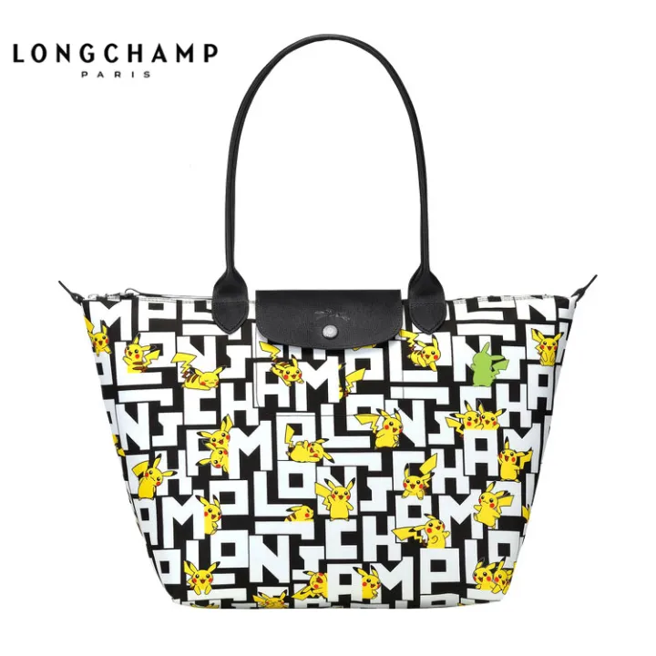 Longchamp Roseau Large Canvas Shopper Bag, Ecru at John Lewis