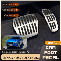 Stainless Steel Pedals AT MT For Nissan Qashqai Dualis Rogue Sport J10 J11 J12 2006~2021 Accelerator Brake Non-slip Pedal Cover Wall Stickers Decals