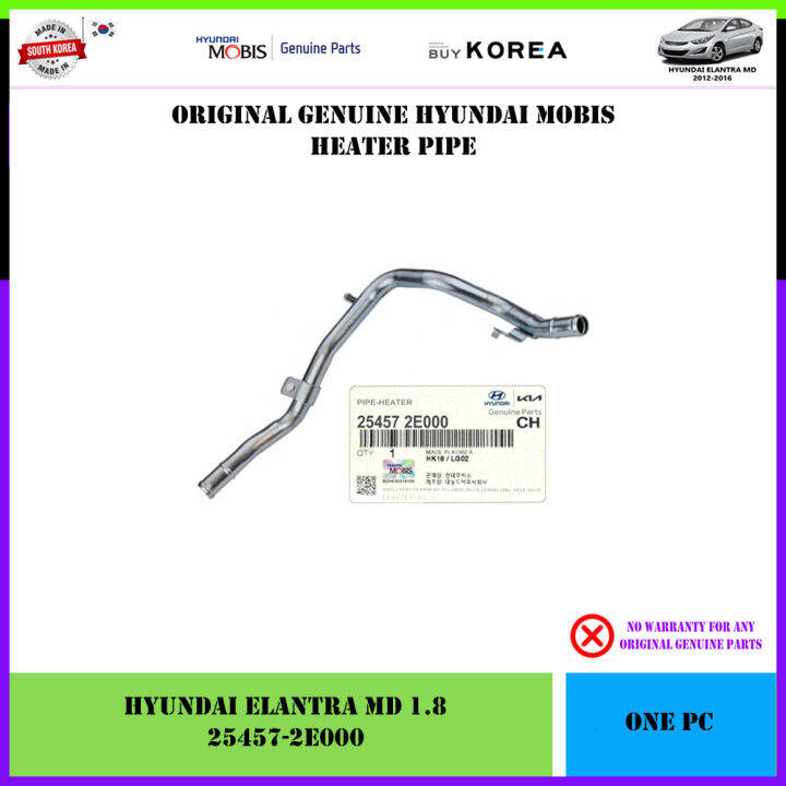 Hyundai Elantra MD 1.8 Genuine Original Heater Pipe / Water Hose