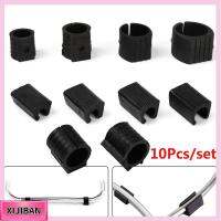 XIJIBAN 10pcs ทนทาน รูปตัวยู ตัวป้องกันพื้น กันลื่น สตูลแดมเปอร์ แผ่นรองขาเก้าอี้ ฝาหลอด ยึดท่อ