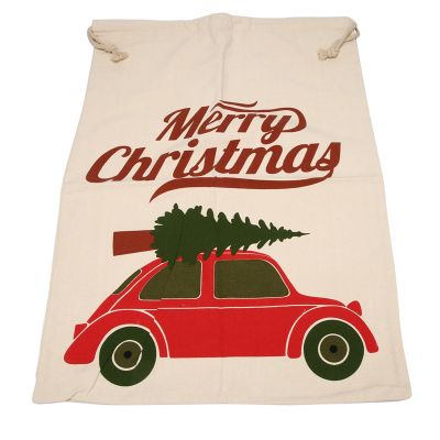 Vintage Christmas Gift Bags Hessian DIY Gift Bags Present Sack Stocking 50x70CM