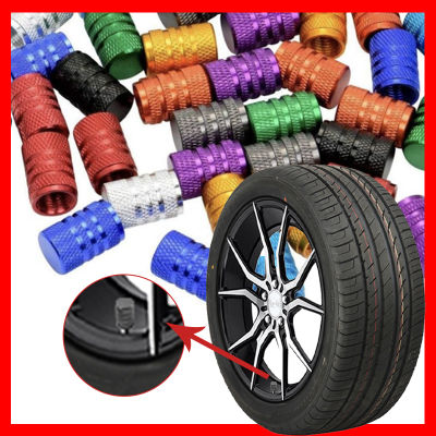 【cw】4PCS Car Tire Valve Stems Caps Knurling Style Tire Valve Cap Aluminum Tire Wheel Stem Air Valve Cap Dustproof Wheel Tire Cover ！