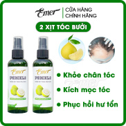 Liệu trình 2 tháng 4 chai tinh dầu bưởi xịt mọc tóc Pomelo Emer Garingiúp