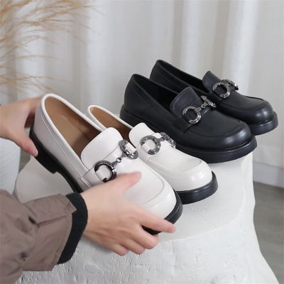MUSTYS พร้อมส่ง ขายด่วน รองเท้าแฟชั่นสตรีสไตล์ญี่ปุ่นขนาดเล็ก รองเท้าโลฟเฟอร์ สวมใส่สบาย รองเท้าโลฟเฟอร์