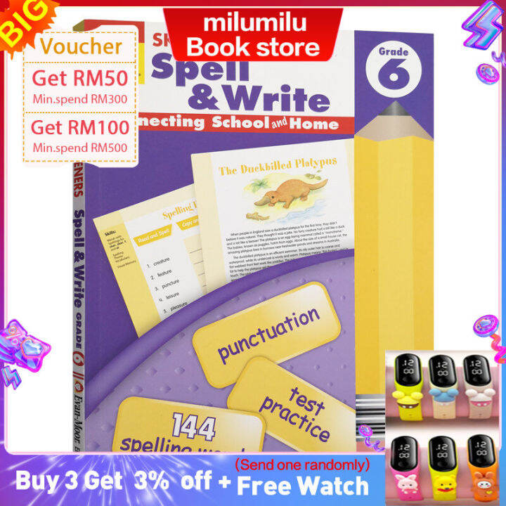 Skill Sharpeners Spell & Write, Grade 6 Teaching Aids English for