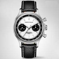 PIERRE PAULIN Retro 70‘s Vintage Panda Style Chronograph Mechanical Mens Complicated 38MM Small Luxury Classic Wrist Watch