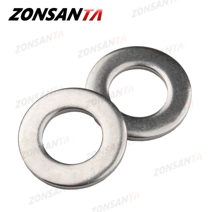 zonsanta-m2เครื่องซักผ้าแบน-m2-5-m3-m4-m5-m6-m8-m10-m12-m14-m16สแตนเลส-meson-washers-ธรรมดาปะเก็นตัวทำความสะอาด-spacer-shim