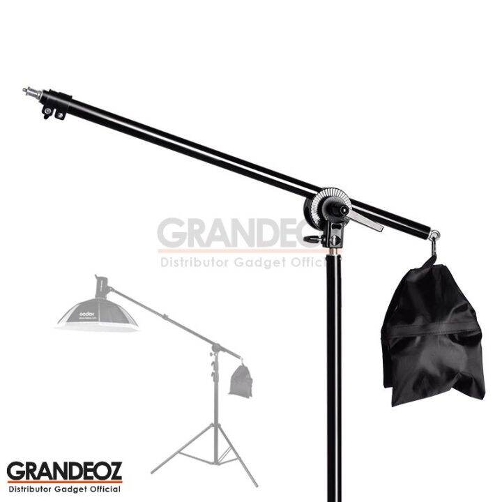 BOOM ARM Extension Light Stand Tongkat Atas Softbox Reflektor Lampu