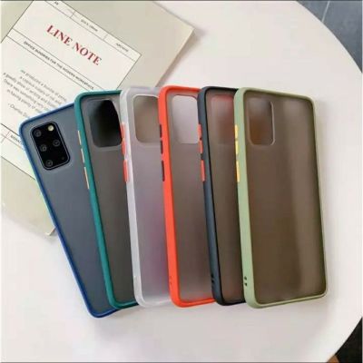 เคสหลังขุ่นขอบสี OPPO RENO5 5G RENO 5PRO A73 A91 A93 RENO4 Reno4Z Reno3Pro