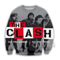 CAVVING 3D พิมพ์ Clash Crewneck เสื้อ Harajuku สไตล์เสื้อแขนยาวสำหรับชาย/หญิง