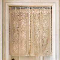 【HOT】❂❆ 1Pc Cotton Crochet Door Curtain Hanging Curtains Pattern Room Visit