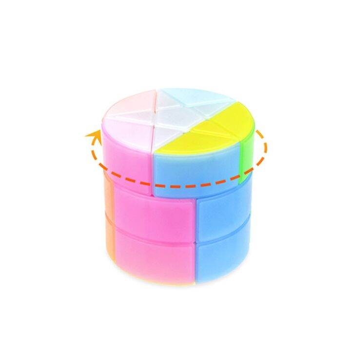 yj-yongjun-rainbow-cylinder-3x3-magic-cube-puzzle-3x3x3-cubo-magico-educational-toys-for-students-7-colorful-star-octagon-brain-teasers